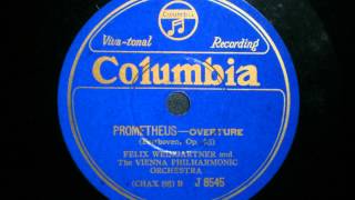 Felix Weingartner  Beethoven  Prometheus Overture [upl. by Starlene]