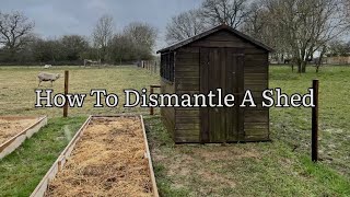 How To Dismantle A Shed How To Take Down A Shed Home DIY [upl. by Ade289]