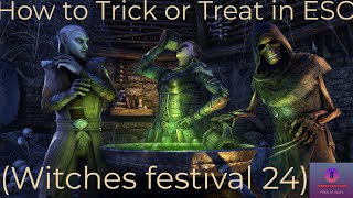 How to Trick or Treat in ESO Witches Festival 24 [upl. by Annair]