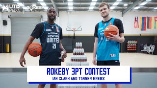 Rokeby Tower 3 point contest 🏀💥  Ian Clark and Tanner Krebs [upl. by Lemmueu]