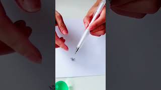 Amazing gel pen🖊🖊amazingfacts youtubeshorts [upl. by Atiuqrahc]