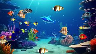 Lullaby for Babies to Go to Sleep Song with Fish Animation 🐟 Lullaby Song by Real Lullaby Music [upl. by Mindi]