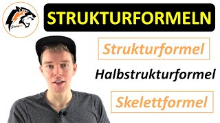 Strukturformel Halbstrukturformel amp Skelettformel  Chemie Tutorial [upl. by Mich]