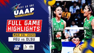 DLSU vs FEU round 2 highlights  UAAP Season 85 Women’s Volleyball  Mar 29 2023 [upl. by Ube]