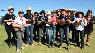 Deniliquin Ukulele Group at the Deniliquin Ute Muster [upl. by Hairam]