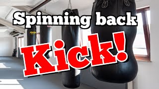 Spinning Back Kick Tutorial [upl. by Modestine688]