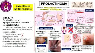 PROLACTINOMA  CASO CLÍNICO  PREPAMEDIC [upl. by Eycats]