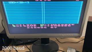 ATARI 800XE compare 2000 baud vs 5200 baud turbo xc12 [upl. by Hauhsoj610]