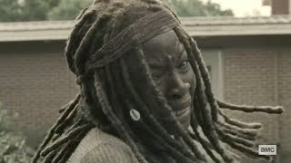 Michonne saves Judith from The Kids  THE WALKING DEAD 9x14 HD Scene [upl. by Bonnell]