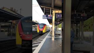 Train in raunheim Bahnhof trains shorts highspeedtrain trainspotting intercityexpress video [upl. by Tavia]