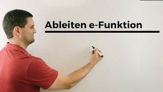 Ableiten eFunktion amp Gleichung mit ex lösen Beispiel Exponentialfunktion  Mathe by Daniel Jung [upl. by Aihsar]