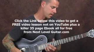 Dimebag Darrell Pantera style lead soloing electric guitar lesson fast groove metal [upl. by Enilec]