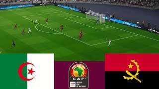 الجزائر vs أنجولا مباراة كأس الأمم الأفريقية 2024 كاملة  محاكاة ألعاب الفيديو PES 2021 [upl. by Roseanna]