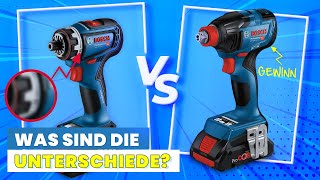 BOSCH DREHSCHLAGSCHRAUBER vs AKKUSCHRAUBER – WO sind die UNTERSCHIEDE  ToolGroup [upl. by Atil305]