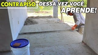 COMO FAZER CONTRA PISO PASSO A PASSO NIVEL MESTRAS E CAIMENTO [upl. by Gersham373]