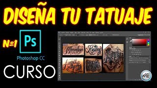 CURSO DE TATUAJE Nº 1 DISEÑAR EN PHOTOSHOP TATTOO FORT [upl. by Mapes699]