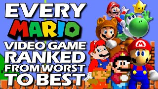 Every Mario Game Ranked From WORST To BEST [upl. by Annahtur]