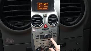 Vauxhall Corsa D How To Set the Time Opel Corsa D Set Clock [upl. by Ocimad682]