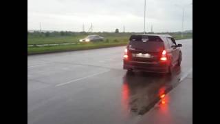 Subaru Forester SG5 AT 305 HP launch 05 bar in rain [upl. by Naitsirhc]