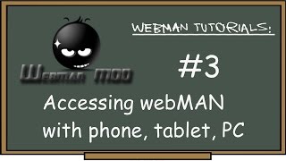 PS3  webMAN Tutorial 3 Access webMAN through phone tablet or PC browser [upl. by Lavoie]