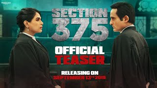 Section 375 Teaser  Akshaye Khanna Richa Chadha  Ajay Bahl  Trailer Releasing Soon [upl. by Oriane]