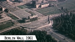 Berlin Wall in 1961 rare footage restored with artificial intelligence [upl. by Eserahs]