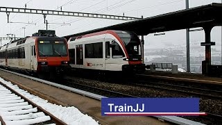 Züge am bahnhof Immensee │Swiss Trains at station │ SBB │ SOB Voralpenexpress VAE │ Südostbahn [upl. by Eelitan759]