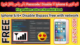 Iphone 6 icloud unlock free iOS 1257 with Sim working  How to bypass icloud iphone 6 free  2024 [upl. by Ennagrom]