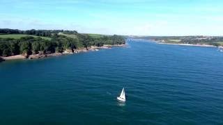 Helford River  Cornwall  Drone Footage [upl. by Beret]