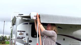 How to setup your Awning Stabilizr on a Carefree Patio Awning [upl. by Bryner]