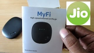 Reliance JIO 4G MyFi WiFi Router Unboxing amp quick review [upl. by Bordy]