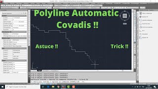 Réalisation automatique dune polyligne sur Covadis تمرير بوليلين بشكل أوتوماتيكي [upl. by Stefano]