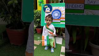 My daycare school 🤗 we celebrate independence day🇮🇳🤗😘 myfirstindependenceday❤️🇮🇳 in school [upl. by Cordle]