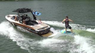 Malibu 25 LSV Surf Review Wakeboarding [upl. by Naahsar]