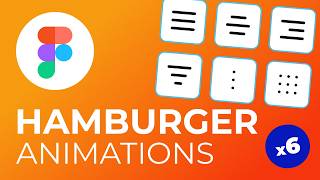 6 Amazing Menu Button Animation in Figma  Tutorial [upl. by Adelbert]