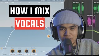 Mixing RampB Vocals in PRO TOOLS to a type beat [upl. by Ardiedal]