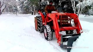 Kubota Snowplow  Wranglerstar [upl. by Nyleve]