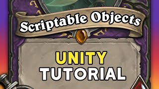 SCRIPTABLE OBJECTS in Unity [upl. by Tj291]