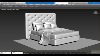 3dsmax Tutorials Tutorial on Modeling a Modern Bed in Interior in 3dsmax [upl. by Hyacinth]