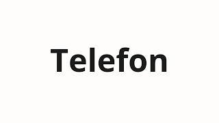 How to pronounce Telefon  Телефон Telephone in Russian [upl. by Dloreg]