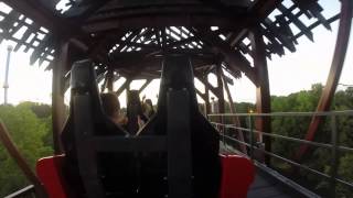 quotVerboltenquot Roller Coaster onride POV Busch Gardens Williamsburg VA [upl. by Cerys]