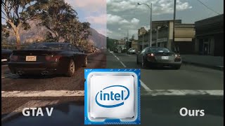 Intel LOGRA GRAFICOS fotorrealistas en GTA V [upl. by Hedvige923]