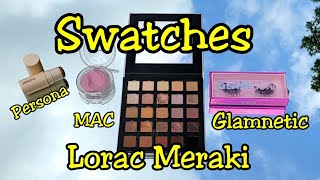 Swatches  ULTA 21 Days of Beauty  Persona Bronzer Lorac Meraki MAC Glow Play amp Glamnetic Lashes [upl. by Vivienne]