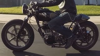 Chappell Customs 1978 Yamaha SR500 Cafe Racer GoPro Hero 3 [upl. by Dadirac]