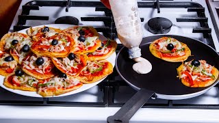 Mini pizza na pánvi s použitím láhve Fantastický trik [upl. by Codding]