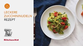 Zoodles So gelingen leckere Zucchininudeln mit der 33lKüchenmaschine  Rezepte  KitchenAid [upl. by Landing220]