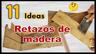 11 IDEAS FÁCILES RECICLANDO MADERA 2023  Manualidades con trozos de tablas de madera  wood crafts [upl. by Ramah850]