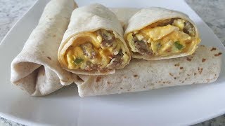 BURRITOS PARA EL DESAYUNO ESTILO MCDONALDS [upl. by Hanej]