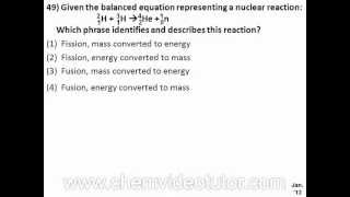 Chemistry Regents January 2012 Question 49 [upl. by Toile]