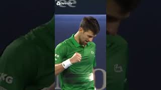 Djokovic vs Khachanov AMAZING Point [upl. by Yert598]